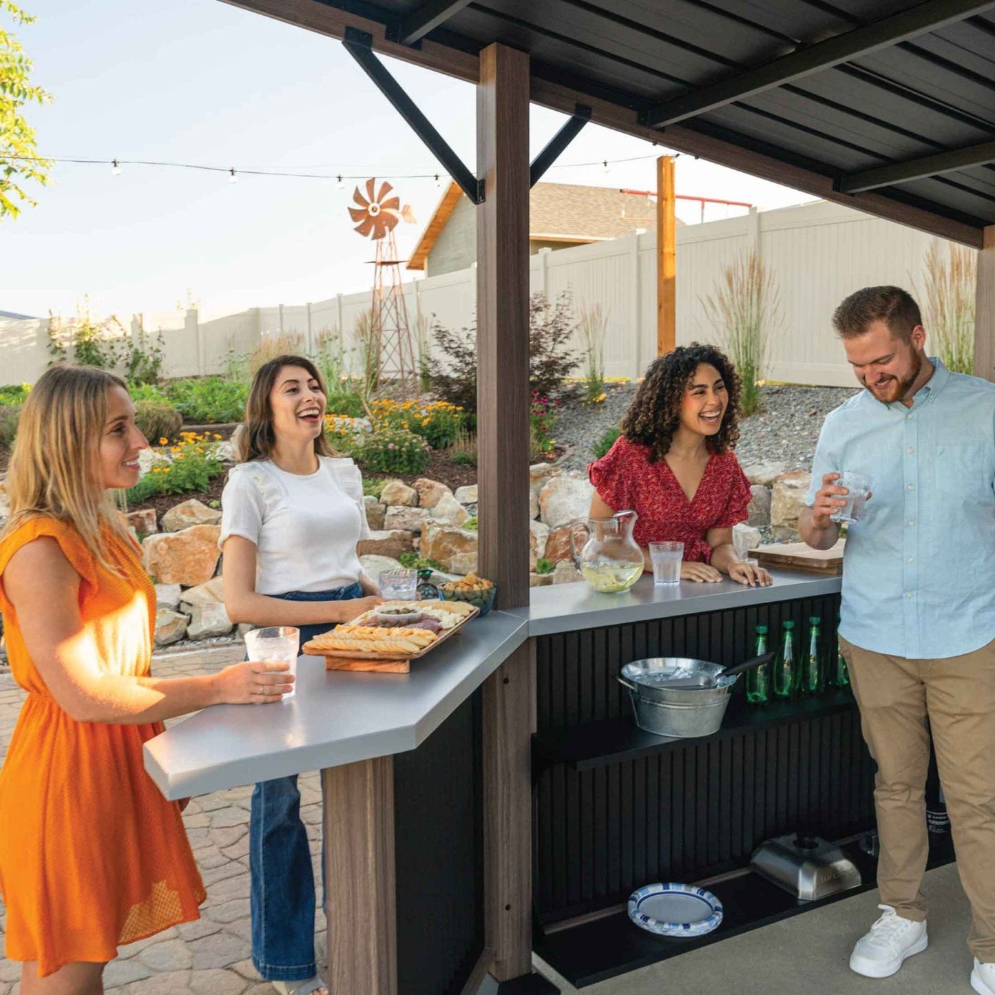 10' x 10' Bar and Griddle Pavilion