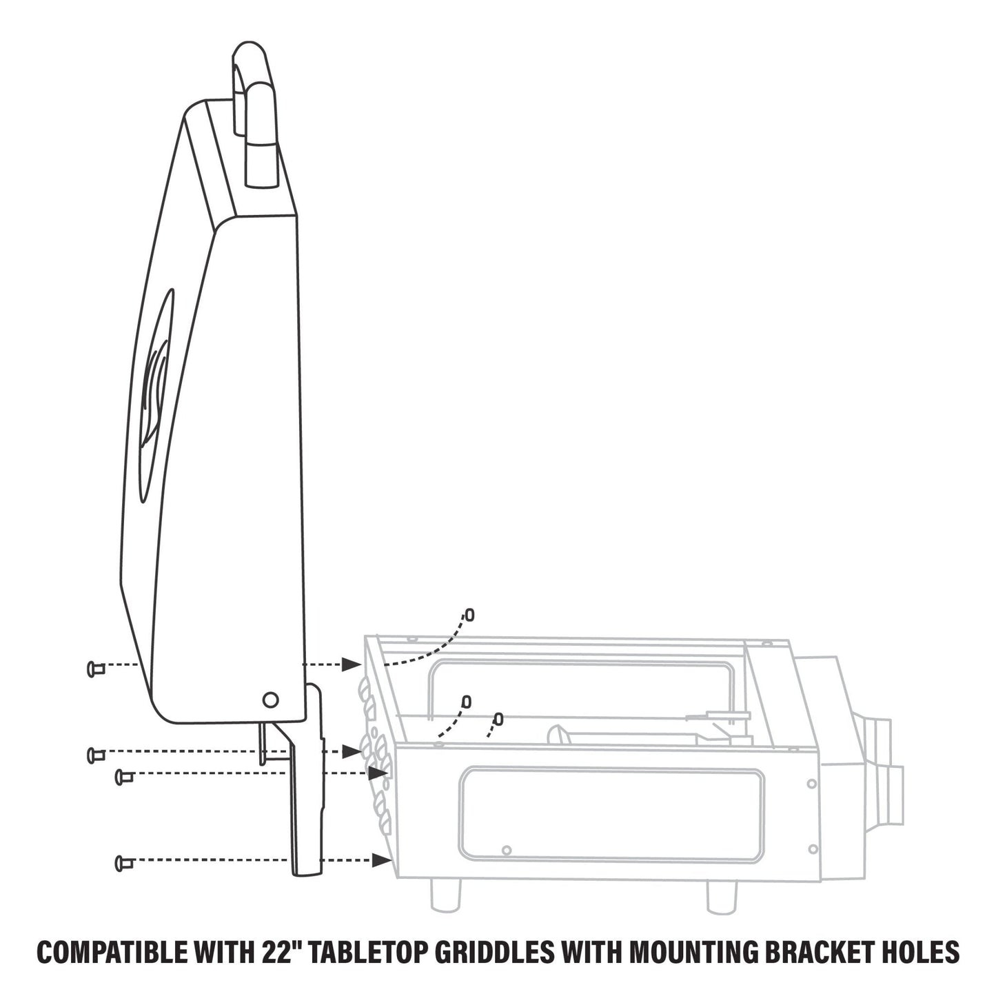 22" Griddle Hood